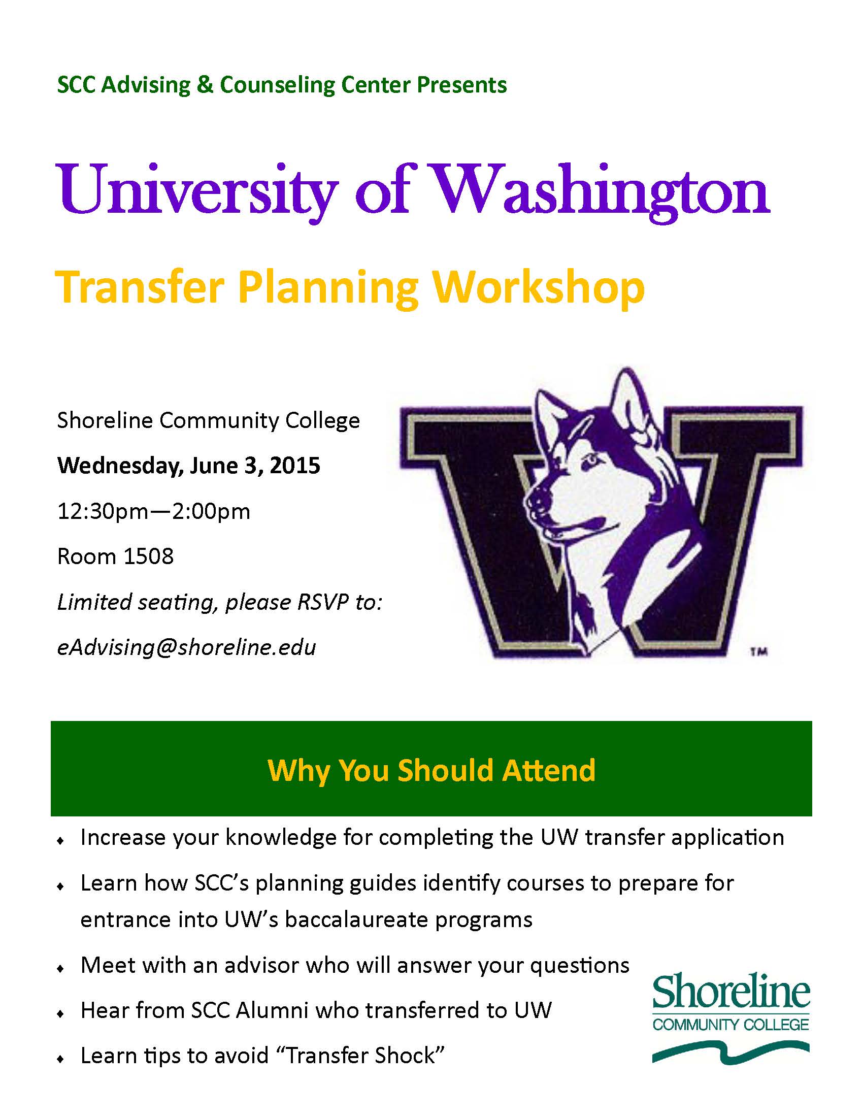 UW Transfer Workshop